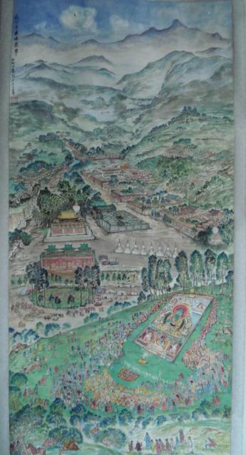 塔尔寺晒佛节